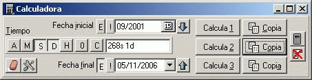 Calculadora temporal